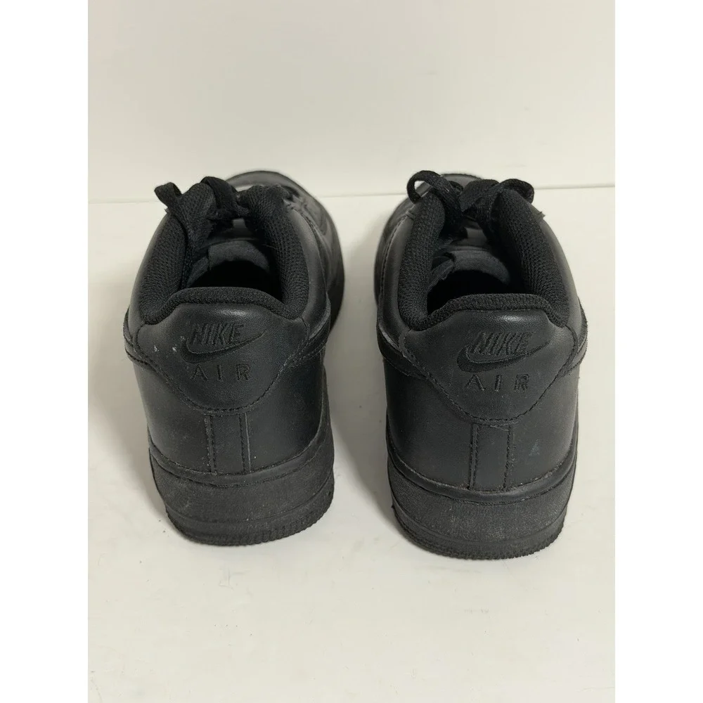 Nike Air Force 1 Low sneakers, Triple Black Colorway, US 6 Y